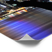 ハッピーニューイヤーシティスカイライントランペットマンスターズ ポスター (角)