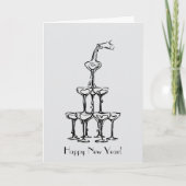 ハッピーニューイヤーシャンパンタワー カード (正面)