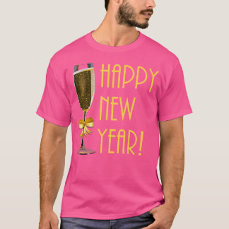 ハッピーニューイヤーシャンパンフルート2020 Tシャツ