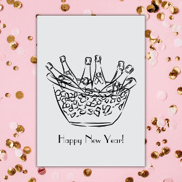 ハッピーニューイヤーシャンパン カード