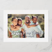 ハッピーニューイヤーシルバー 箔シーズンカード (正面)