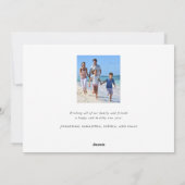 ハッピーニューイヤーシンプルScript 2枚の写真 シーズンカード (裏面)