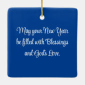 ハッピーニューイヤースクエアオーナメント セラミックオーナメント (裏面)