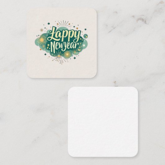 ハッピーニューイヤースクエア名刺 スクエア名刺 (正面/裏面)