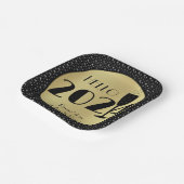 ハッピーニューイヤースクエア ペーパープレート (傾斜あり)