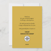 ハッピーニューイヤースクリプトフェスティバル金ゴールドスタービジネス シーズンカード (裏面)