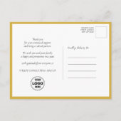 ハッピーニューイヤースクリプトフェスティバル金ゴールドスタービジネス ポストカード (裏面)