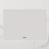 ハッピーニューイヤースクリプトフォトゴールドフォイルホリデーカード 箔シーズンカード (裏面)