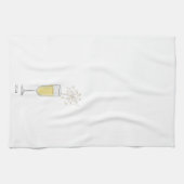 ハッピーニューイヤーズイブパーティーシャンパンイヤー キッチンタオル (横)