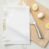 ハッピーニューイヤーズイブパーティーシャンパーニュカスタムー キッチンタオル (四つ折り)