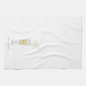 ハッピーニューイヤーズイブパーティーシャンパーニュカスタムー キッチンタオル (横)