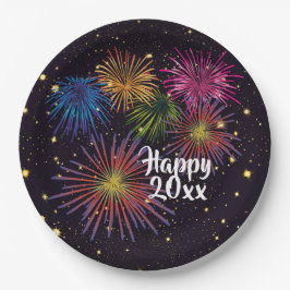 ハッピーニューイヤーズイブパーティープレート ペーパープレート