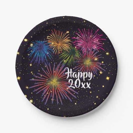 ハッピーニューイヤーズイブパーティープレート ペーパープレート (正面)