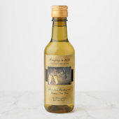 ハッピーニューイヤーズイブ応援フェスティバルブラック金ゴールド ワインラベル (正面)