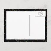 ハッピーニューイヤーズブルー文字 シーズンポストカード (裏面)