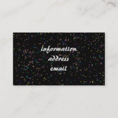 ハッピーニューイヤーズ金ゴールド文字 名刺 (裏面)