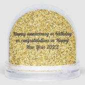ハッピーニューイヤーズ・スノーグローブ (裏面)
