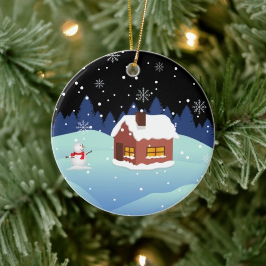 ハッピーニューイヤーセラミックオーナメント セラミックオーナメント (ツリー)