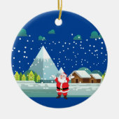 ハッピーニューイヤーセラミックオーナメント セラミックオーナメント (正面)