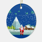 ハッピーニューイヤーセラミックオーナメント セラミックオーナメント (左)