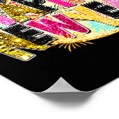 ハッピーニューイヤーディスコボールコケッタボウニューイヤーズイーブパーティー ポスター (角)