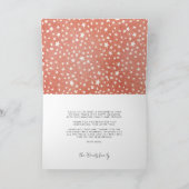 ハッピーニューイヤートレンディー白いフォント写真 シーズンカード (内部)