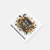 ハッピーニューイヤーナプキンズ スタンダードカクテルナプキン (角)