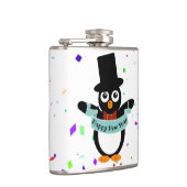 ハッピーニューイヤーバナービニール包まれたフラスコ フラスク (右)