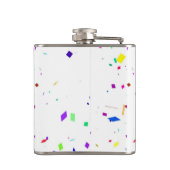 ハッピーニューイヤーバナービニール包まれたフラスコ フラスク (裏面)