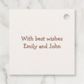 ハッピーニューイヤーバラ金ゴールドスクリプトシャンパン フェイバータグ (裏面)