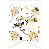 ハッピーニューイヤーバンティングバナー バンティングフラッグ (第2の旗)