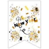 ハッピーニューイヤーバンティングバナー バンティングフラッグ (第1の旗)