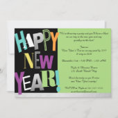 ハッピーニューイヤーパーティの招待状 招待状 (正面)