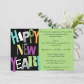 ハッピーニューイヤーパーティの招待状 招待状 (スタンド正面)
