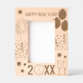 ハッピーニューイヤーパーティーカスタマイズお祝い レーザー彫刻フレーム (正面)