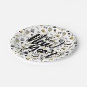 ハッピーニューイヤーパーティー紙プレート ペーパープレート (アングル)