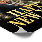 ハッピーニューイヤーパーティー2025トランプ2024アメリカを取る ポスター (角)