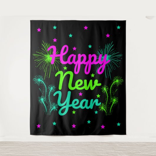 ハッピーニューイヤーパーティー タペストリー (正面)