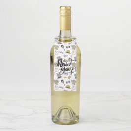 ハッピーニューイヤーパーティー ボトルネックタグ