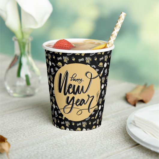 ハッピーニューイヤーパーティー 紙コップ (インサイチュ)