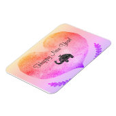 ハッピーニューイヤービッグハート&エレファントドードル マグネット (左側)