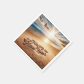 ハッピーニューイヤービーチサンライズ スタンダードカクテルナプキン (角)