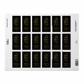 ハッピーニューイヤーフェイクフォイルホリデー差出人住所 ラベル (フルシート)