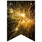 ハッピーニューイヤーフェスティバルゴールデン花火 バンティングフラッグ (第1の旗)