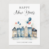 ハッピーニューイヤーフェスティバルハウス実在エテート農業 シーズンポストカード (正面)