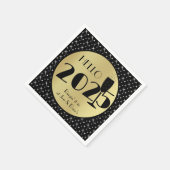 ハッピーニューイヤーペーパーナプキン スタンダードカクテルナプキン (角)