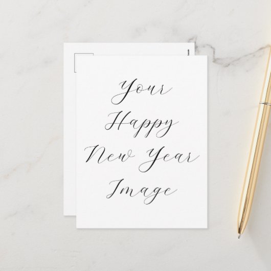 ハッピーニューイヤーホリディハガキ シーズンポストカード (正面/裏面インサイチュ)