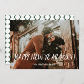 ハッピーニューイヤーホリディフォトカード シーズンカード (正面/裏面)