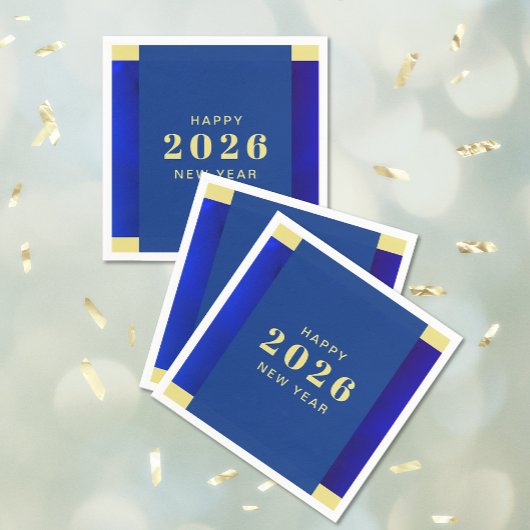 ハッピーニューイヤーホリデイ スタンダードカクテルナプキン