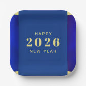 ハッピーニューイヤーホリデイ ペーパープレート (正面)